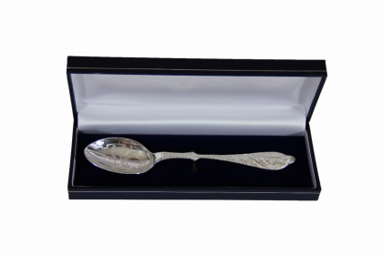 Stork, Birth Record Silver Plate Spoon